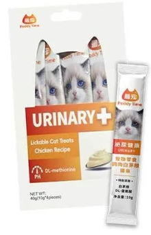 Лакомство пюре Paddy Time Urinary Health для кошек и котят на основе Курицы, для профилактики и растворения образованиякамней в мочевом пузыре кошки 40 г