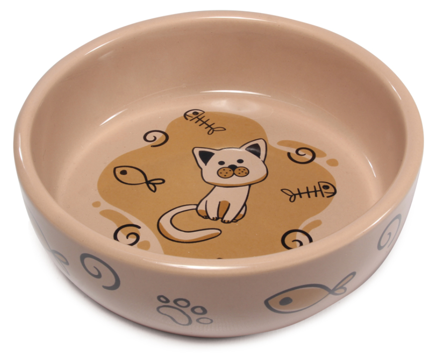 Миска керамическая &quot;Кошечка&quot;, 0,35л, Triol