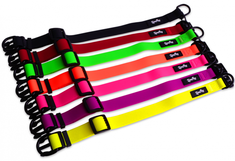 Ошейник из биотана LionPets с пластиковой пряжкой LPO-00530-5 (Розовый) (Размер M обхват шеи 25-40 см, ширина 2,0 см)