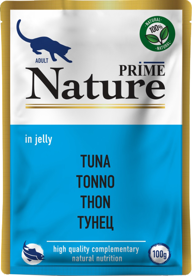Корм Prime Nature (в желе) для кошек, тунец, 100 г