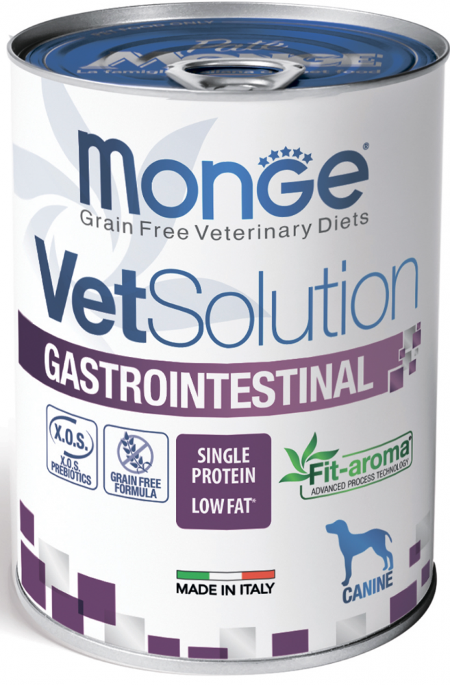 Диетический корм Monge VetSolution Dog Gastrointestinal Гастроинтестинал для собак при заболеваниях ЖКТ 400 г