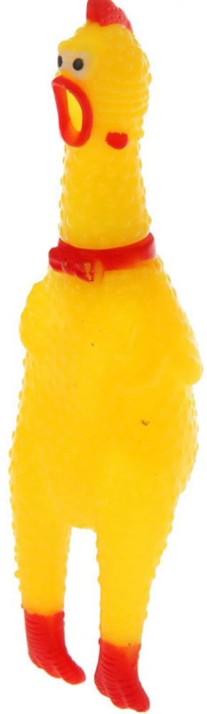 Игрушка Китай с пищалкой "Кричащая курица" "Орущая курица" для собак 36 см