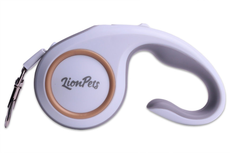 Поводок-рулетка LionPets (Зелёный-серый) PR8805-2 (Размер M длина 5 м)