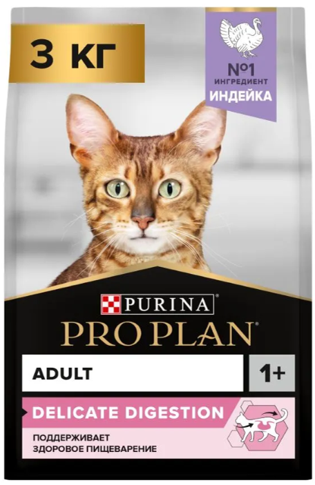Корм PRO PLAN Delicate OPTI DIGEST с индейкой с чувствительным пищеварением