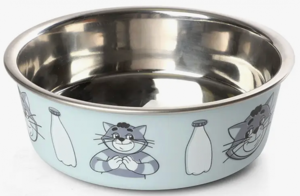 Миска Триол на металлическая на резинке "Матроскин", 0.25л