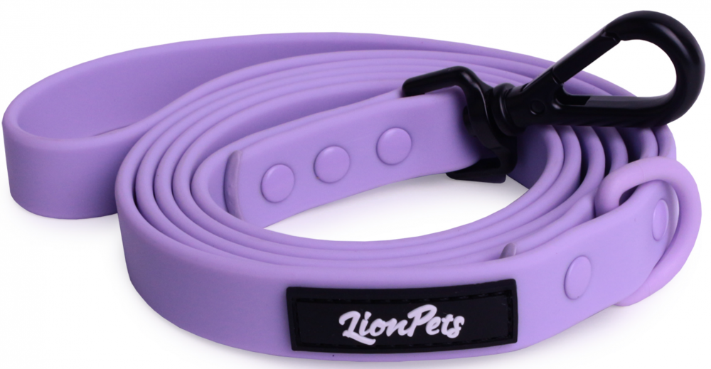 Поводок из биотана LionPets LP-720-6 (Сиреневый) (Размер 2 ширина 2,5 см, длина 1,5 метра)