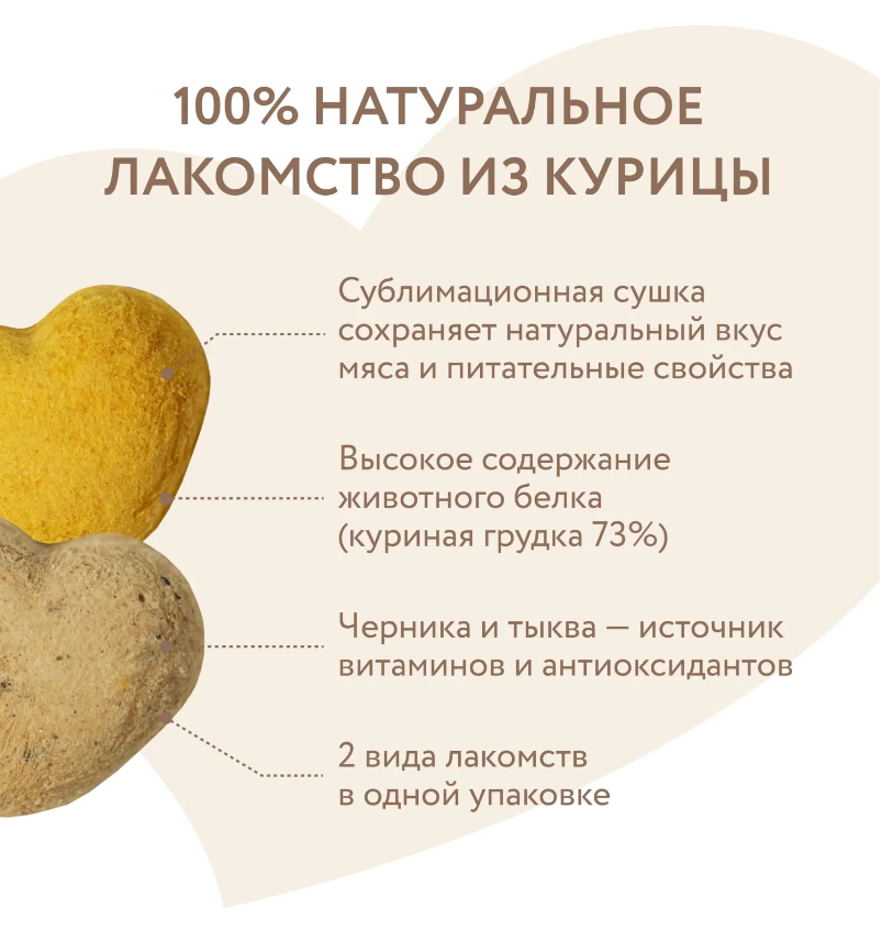 Лакомство Мнямс для собак и щенков с 4 месяцев &quot;Фросты&quot; из курицы. Размер S (1 шт)