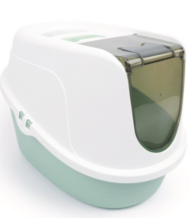 M-PETS Туалет-бокс ЭКO TIMA для кошек, цвет морская волна, размер L, 60.2x45.1x42.4 см