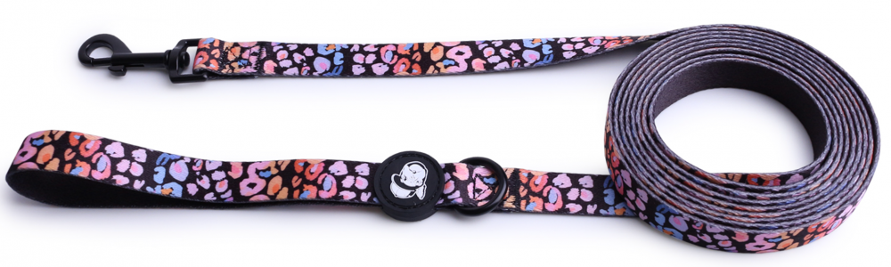 Поводок для собак LionPets с рисунком из полиэстера с (3XL-Ширина 2.5 см, длина 5 метров)