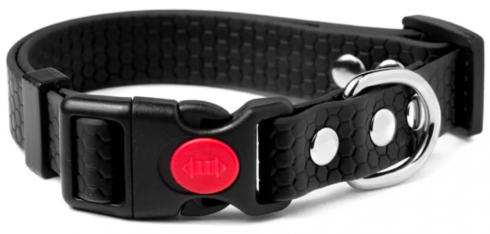 Ошейник из биотана PerseiLine, влагостойкий, БИОТАН L многоразм С ФИКСАТОРОМ 25" 33-55 см