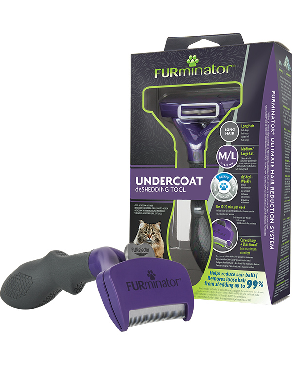 Расческа для кошек Furminator больших длинношерстных пород M/L